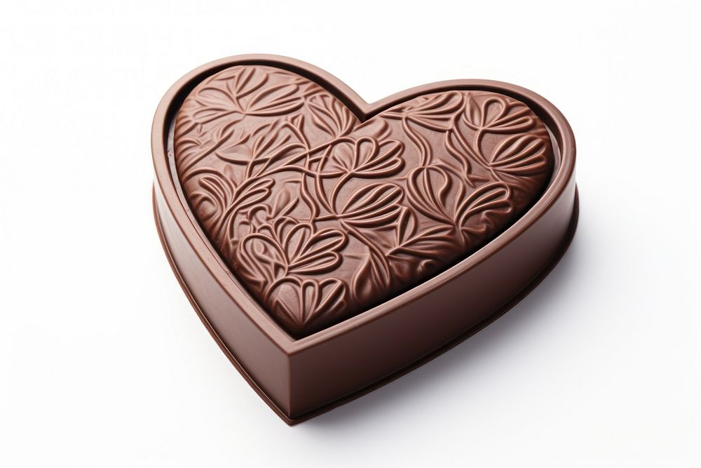 Chocolate heart chocolate dessert food. AI generated Image by rawpixel.