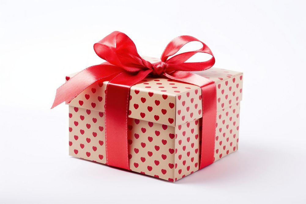 Gift box gift present white background. AI generated Image by rawpixel.