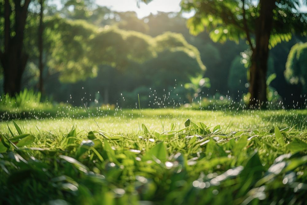 Jungle grass field backgrounds. AI generated Image by rawpixel.