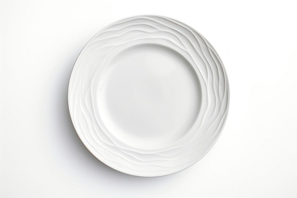 A white dinner plate porcelain saucer food. AI generated Image by rawpixel.