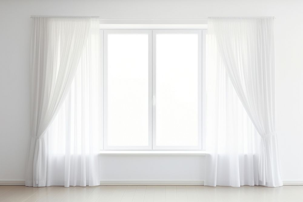 Window backgrounds curtain white. AI generated Image by rawpixel.
