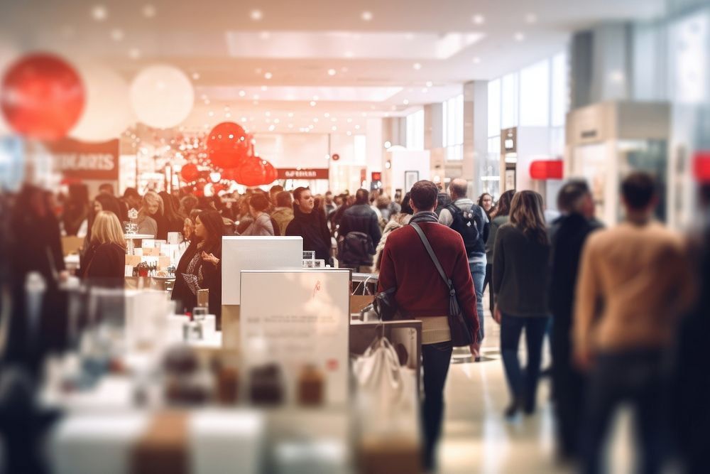 Shopping crowded people adult. AI generated Image by rawpixel.