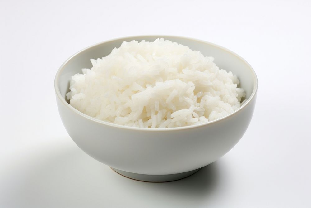 Rice bowl white food freshness. AI generated Image by rawpixel.