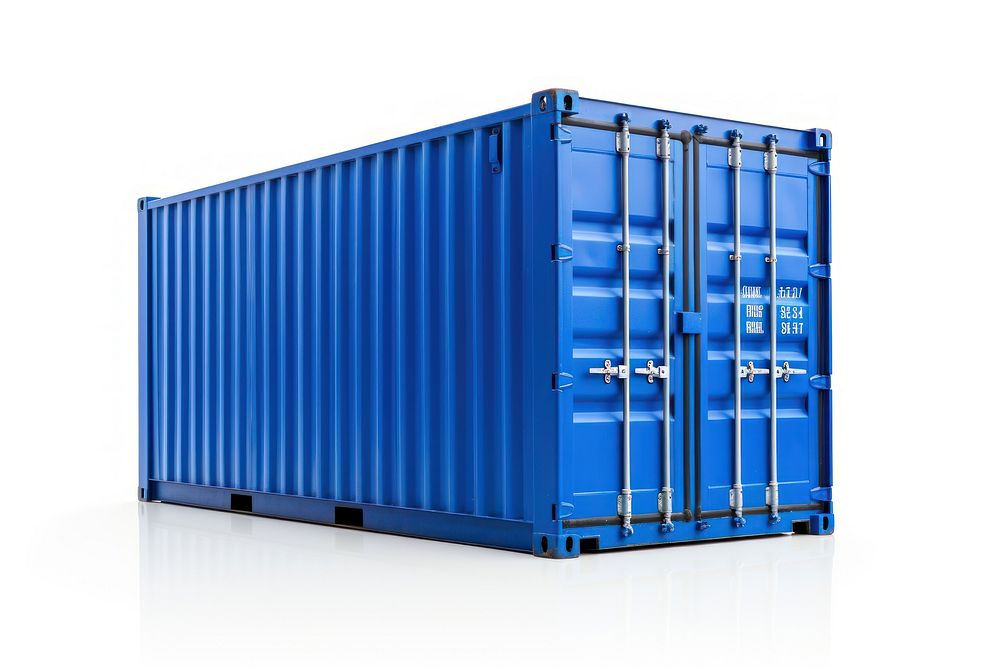 Container container white background architecture. 