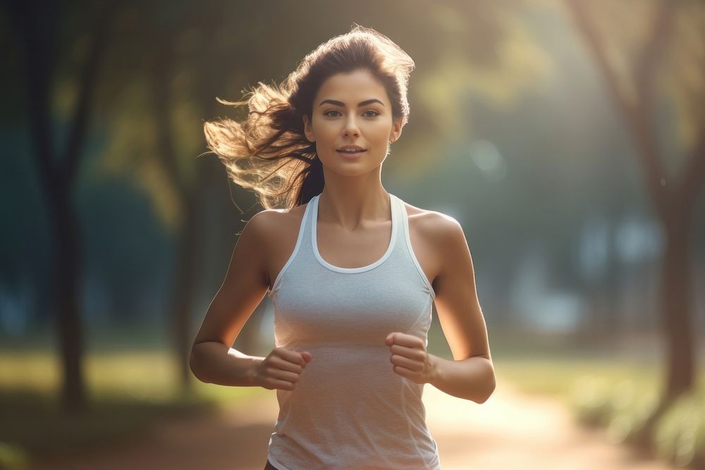 Running jogging sports day. AI generated Image by rawpixel.