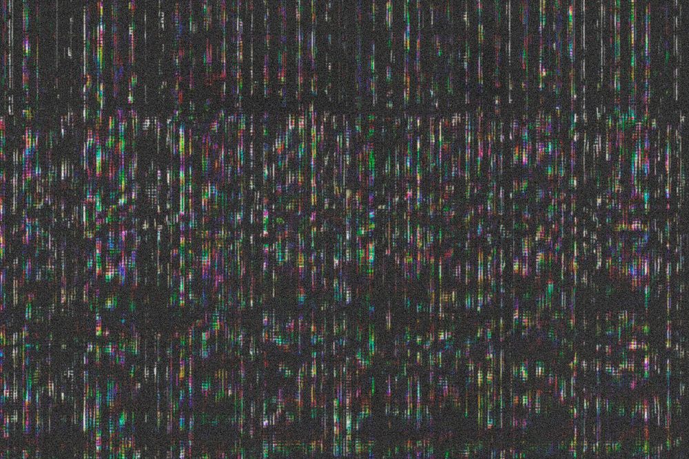 Television noise, glitch design