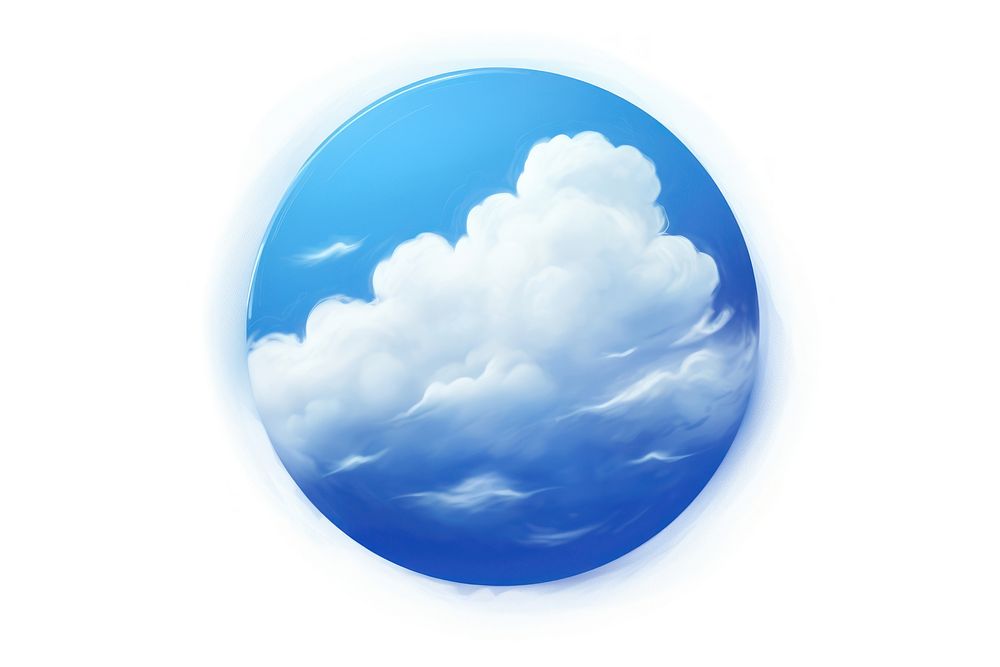 Sky sphere cloud blue. AI generated Image by rawpixel.