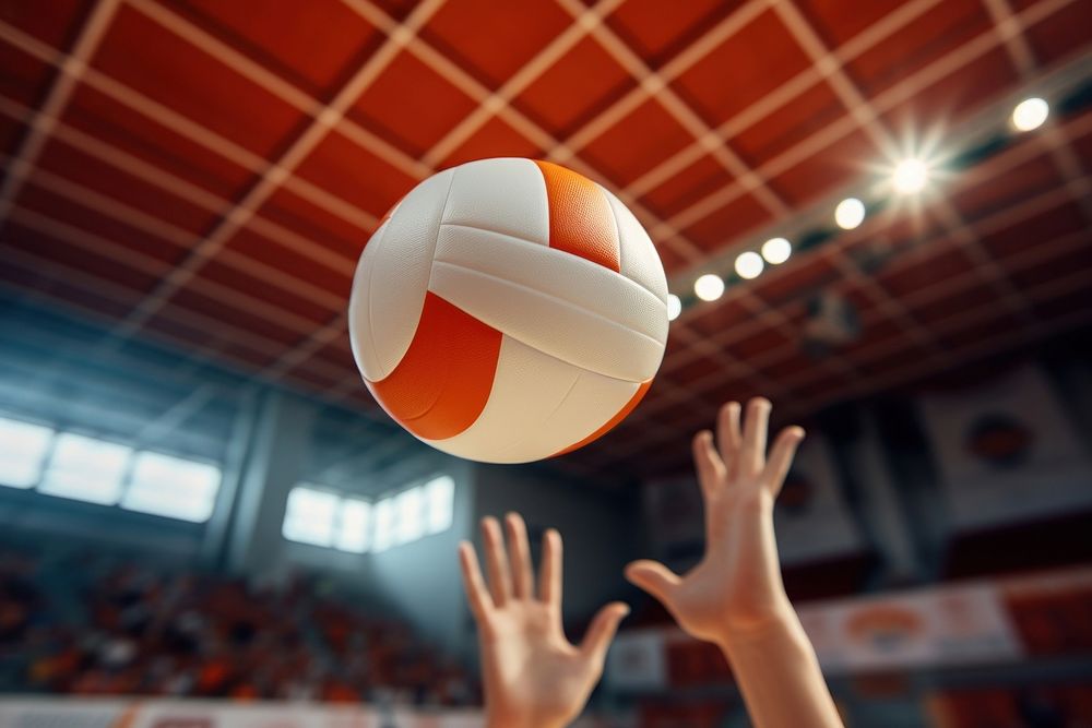 Volleyball match sports competition exercising. AI generated Image by rawpixel.