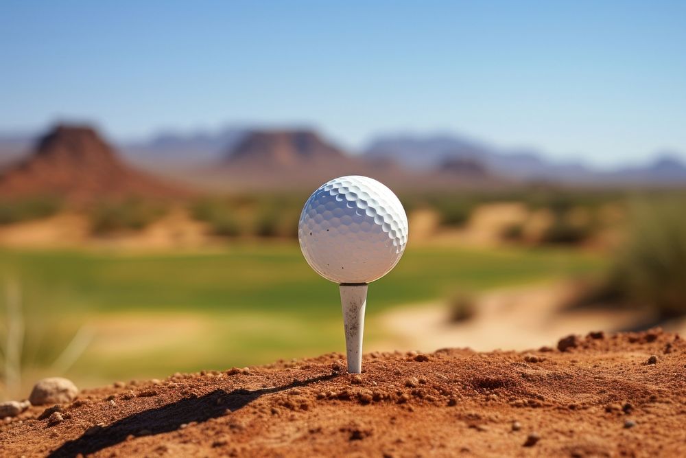 Golf ball outdoors nature. 