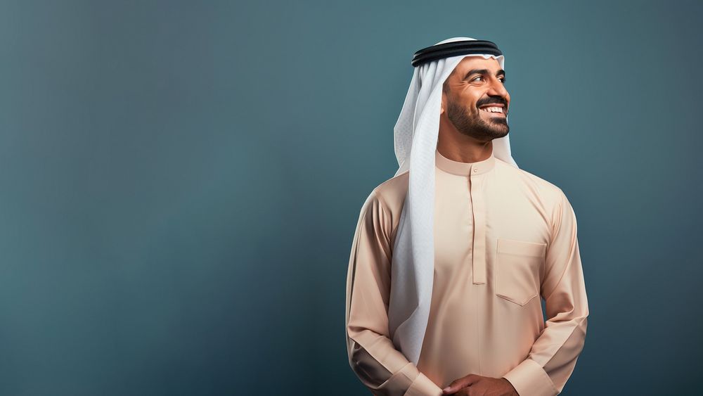photo of a middle east men. AI generated Image by rawpixel. 