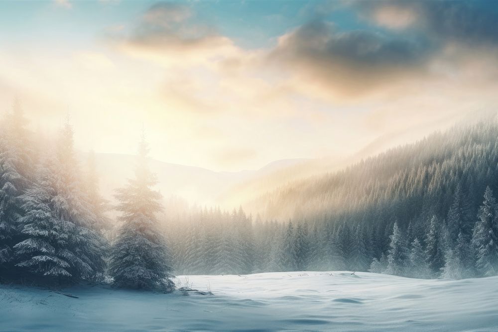 Landscape forest panoramic mountain. AI generated Image by rawpixel.