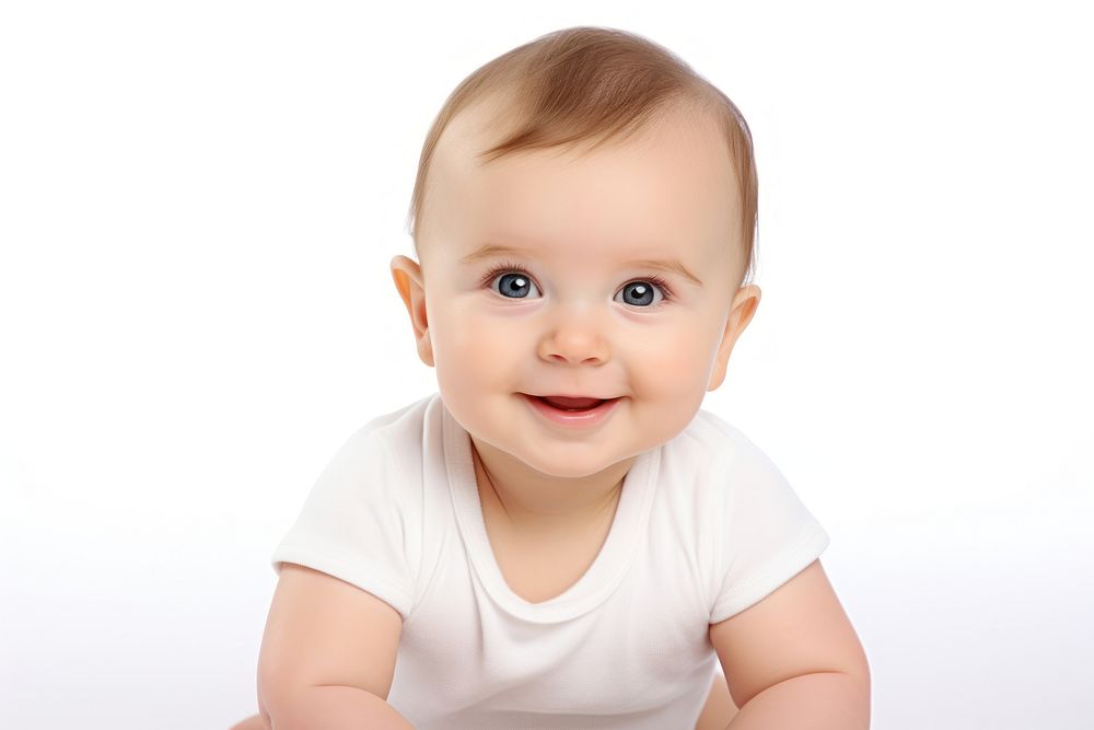 Baby crawling portrait photo. AI generated Image by rawpixel.