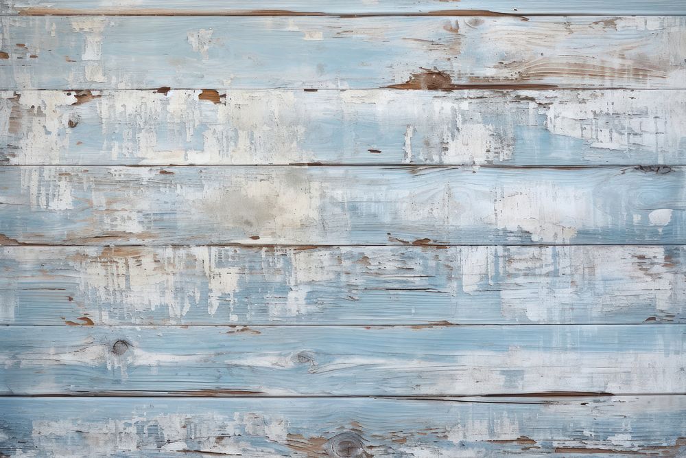 Wooden board hardwood paint blue. 