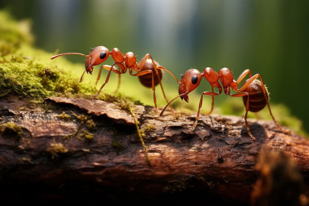 Ants walking animal insect invertebrate. AI generated Image by rawpixel.