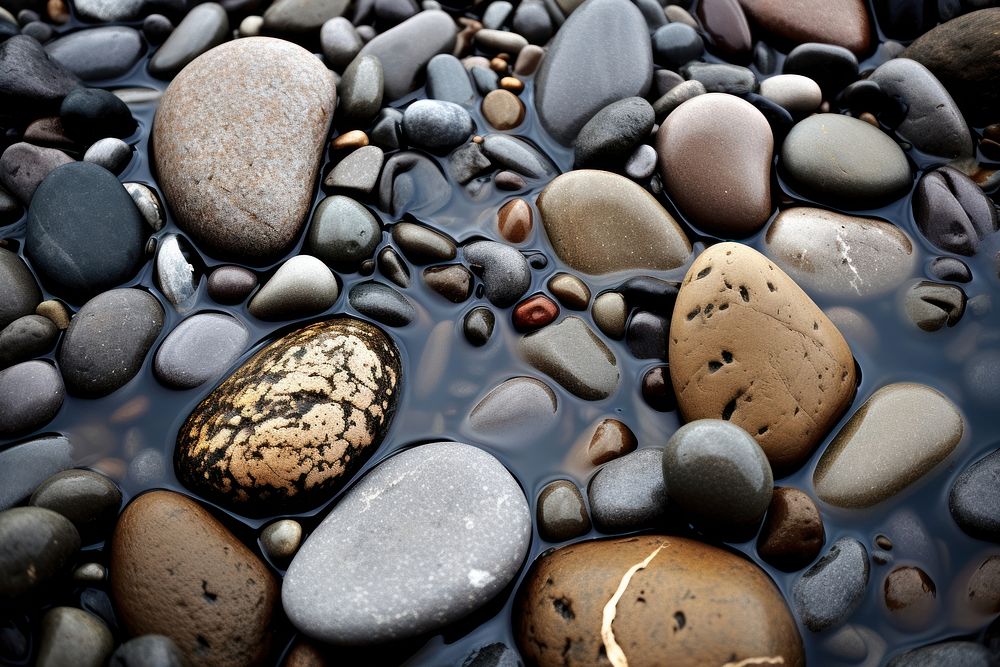 Pebble stone rock backgrounds. AI generated Image by rawpixel.