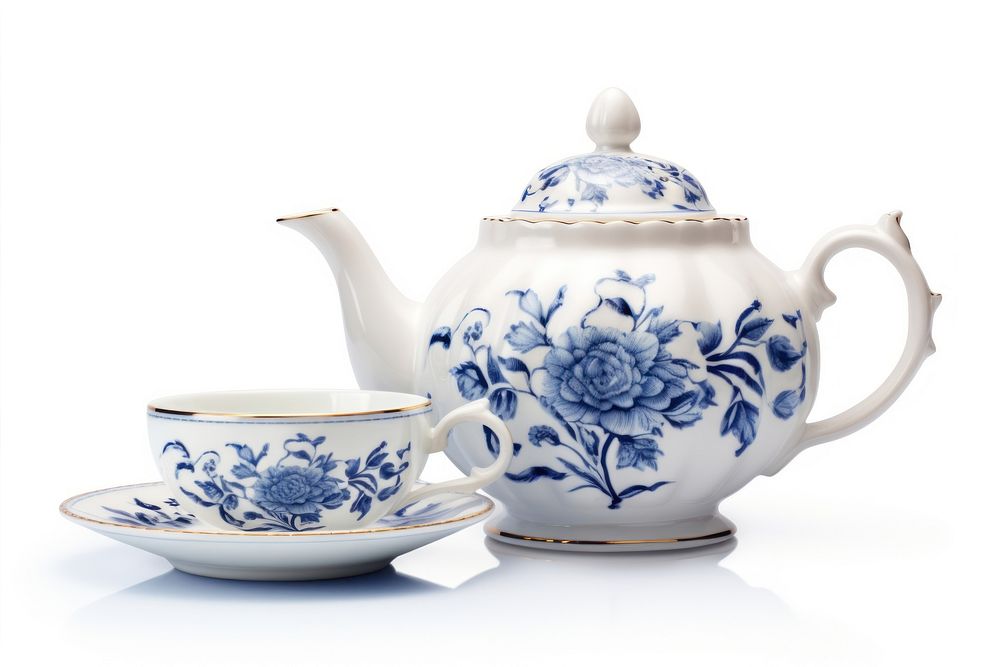 Teapot cup porcelain pottery. AI generated Image by rawpixel.