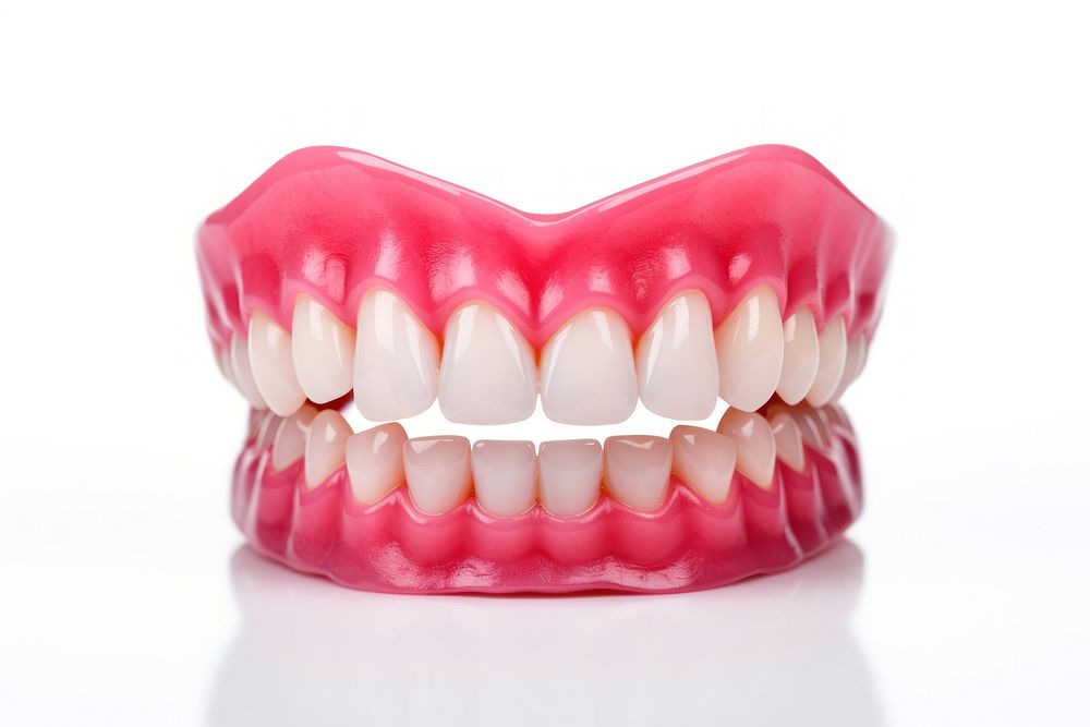 Teeth white background dentistry smiling. AI generated Image by rawpixel.