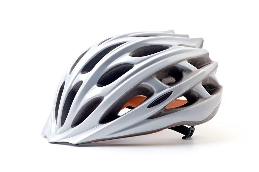 Biking helmet white background recreation protection. AI generated Image by rawpixel.
