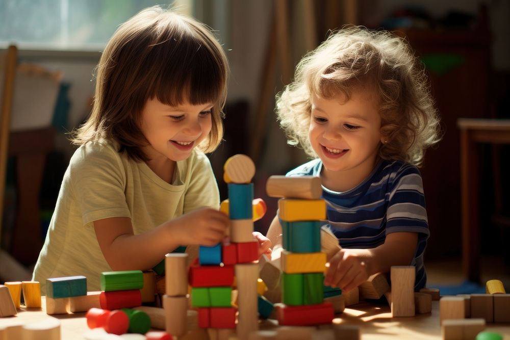 Child toy play togetherness. AI generated Image by rawpixel.