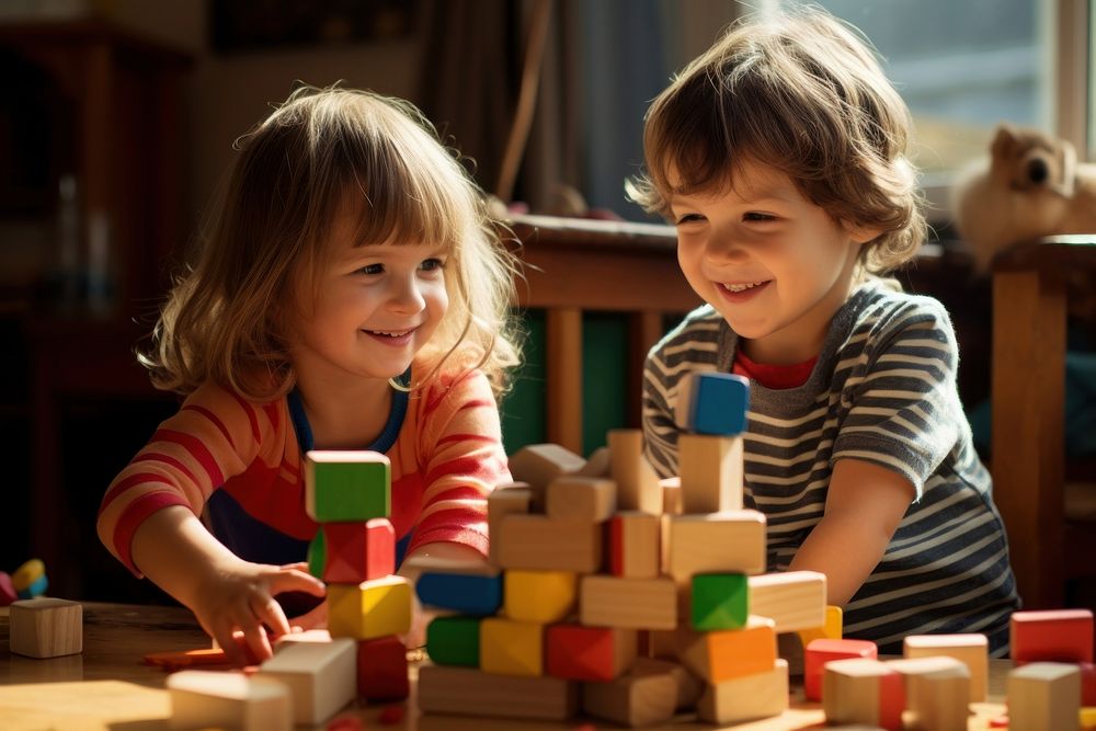 Child toy play togetherness. AI generated Image by rawpixel.