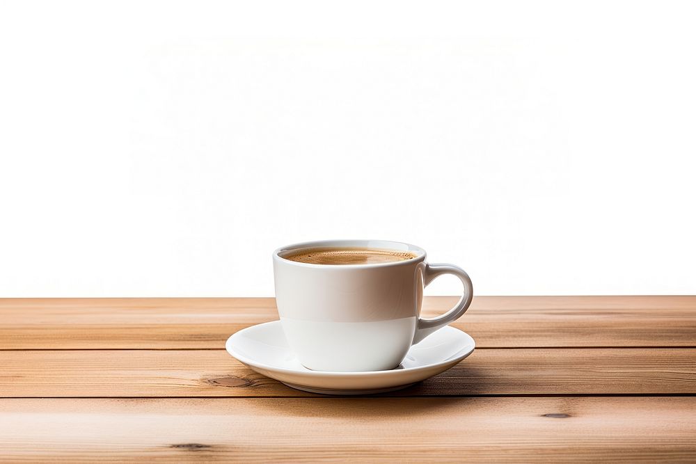 Coffee cup saucer table. AI generated Image by rawpixel.