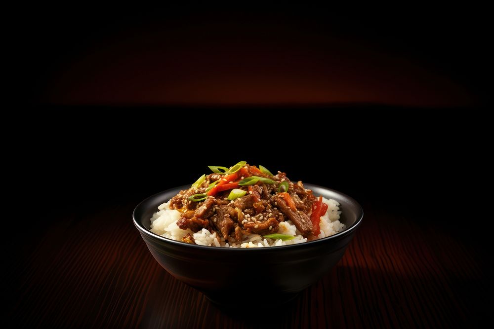Chopsticks food meat bowl. AI generated Image by rawpixel.