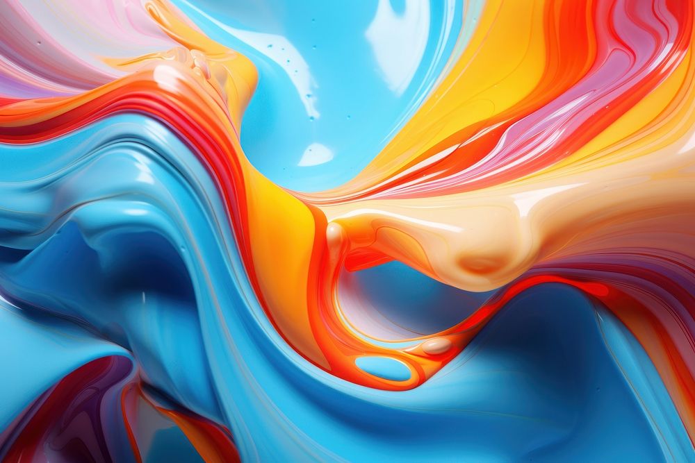 Liquid paint abstract wavy pattern backgrounds accessories. AI generated Image by rawpixel.