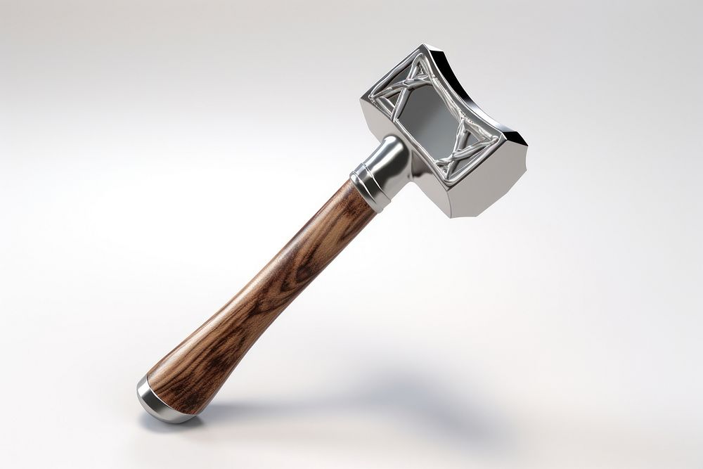 Modern hammer tool white background device. AI generated Image by rawpixel.