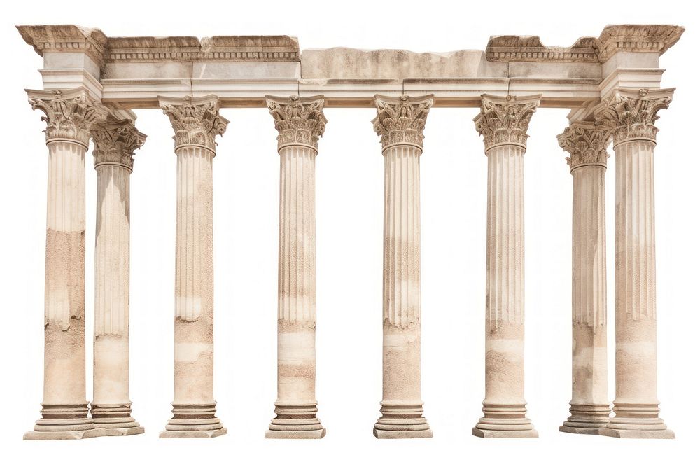 Ancient ruin architecture building column