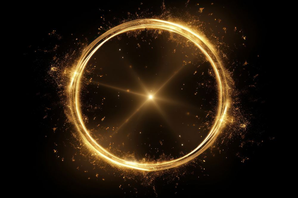 Magic circle astronomy light night. AI generated Image by rawpixel.