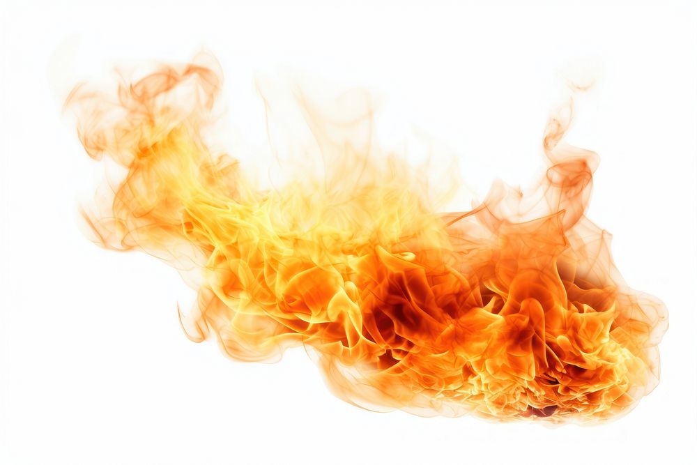 Fire flame backgrounds white background destruction. AI generated Image by rawpixel.