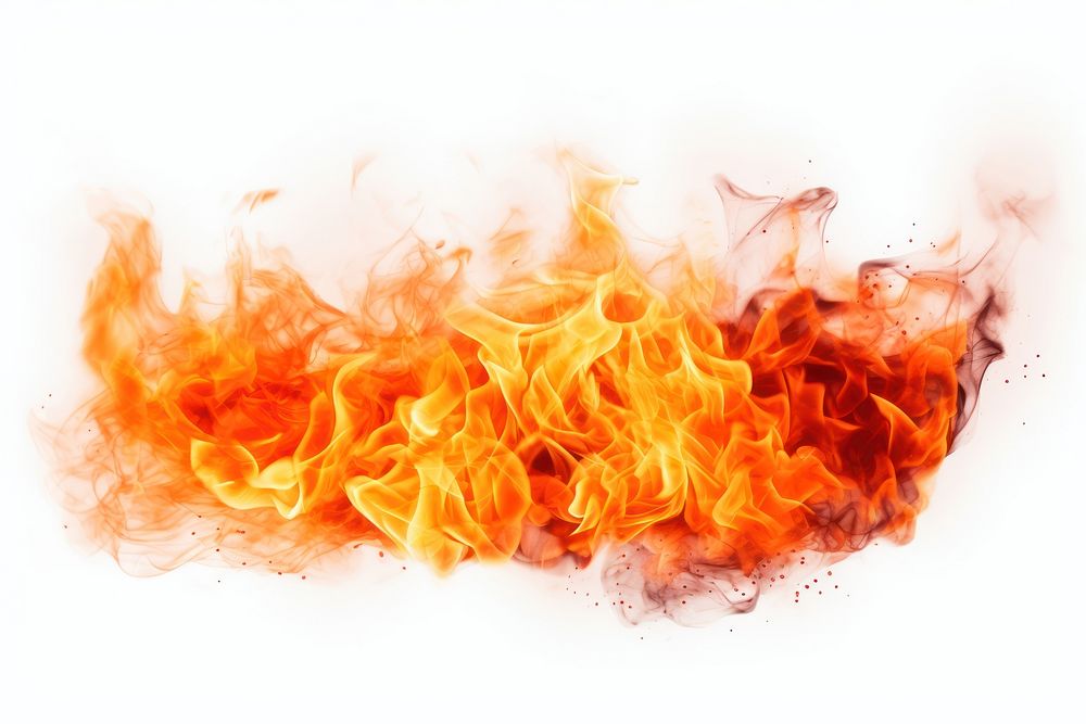 Fire flame backgrounds white background explosion. AI generated Image by rawpixel.