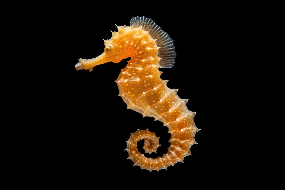 Seahorse animal underwater undersea. AI generated Image by rawpixel.
