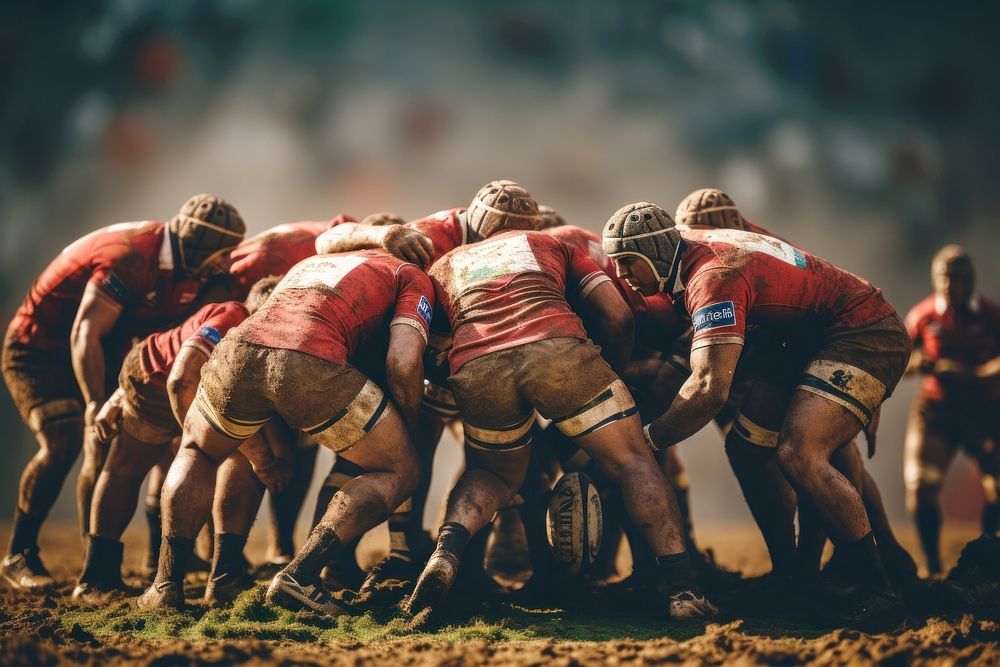 Rugby football sports day. AI generated Image by rawpixel.