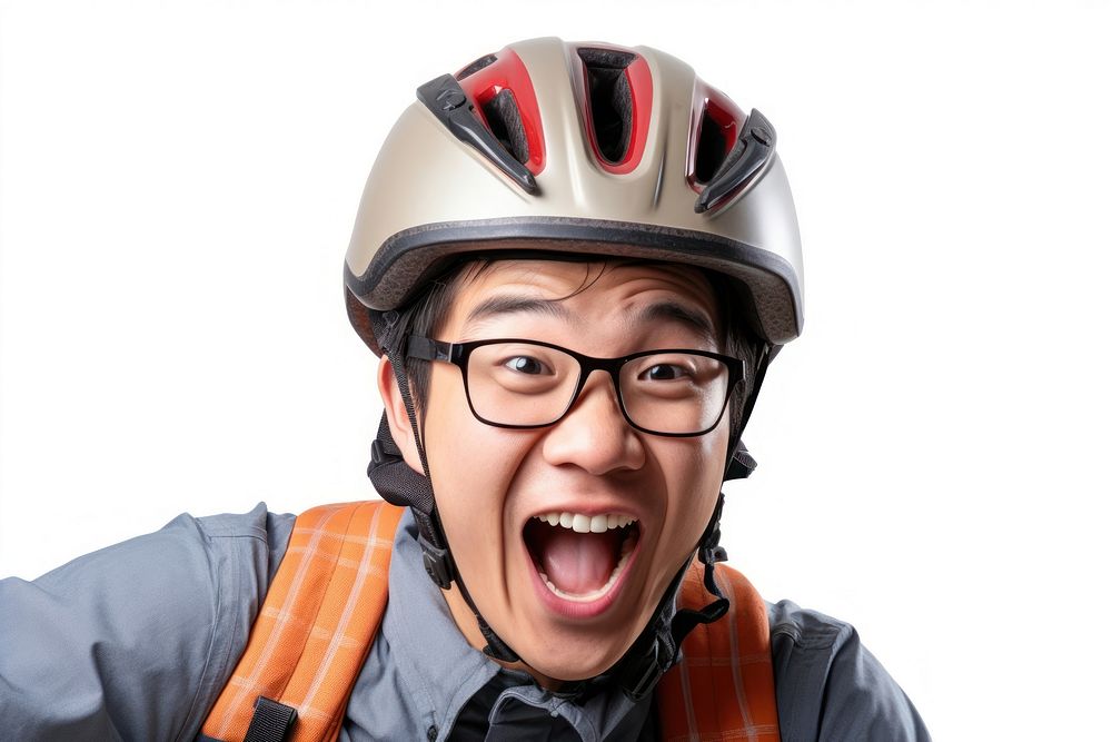Helmet glasses adult man. AI generated Image by rawpixel.