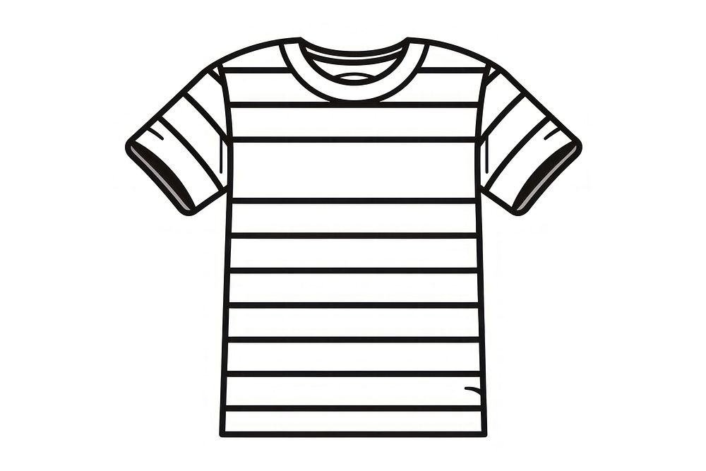 T-shirt white line coathanger. AI generated Image by rawpixel.