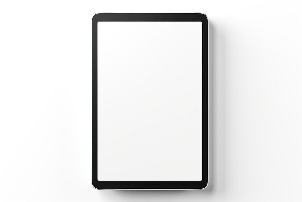 Tablet mockup electronics white background technology. AI generated Image by rawpixel.
