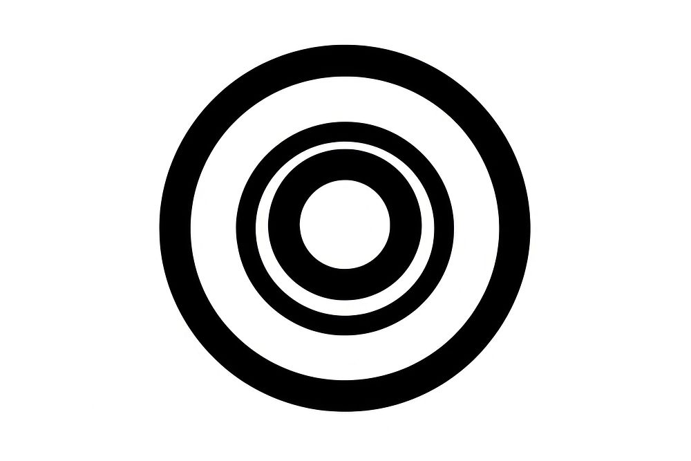Bagel icon spiral black white. AI generated Image by rawpixel.