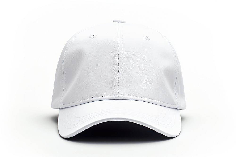 White baseball cap white background headwear headgear. AI generated Image by rawpixel.