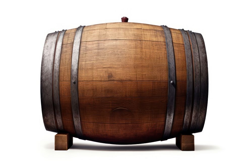 Wine barrel keg membranophone refreshment. AI generated Image by rawpixel.