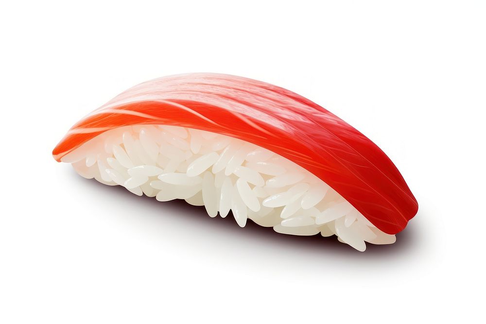 Sushi rice food white background. AI generated Image by rawpixel.