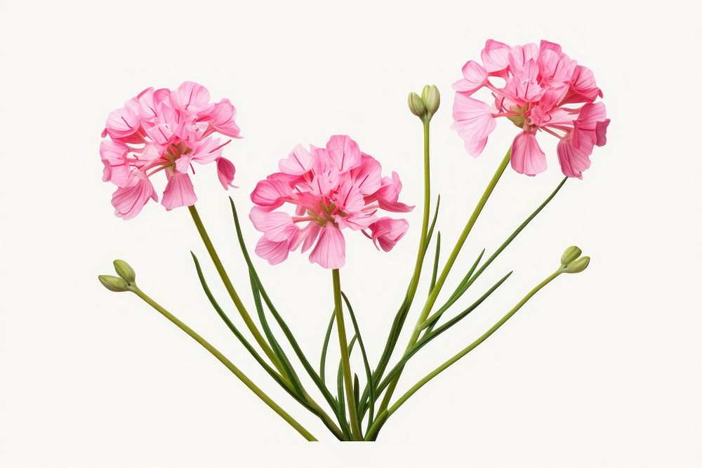 Sea thrift blossom flower petal. AI generated Image by rawpixel.