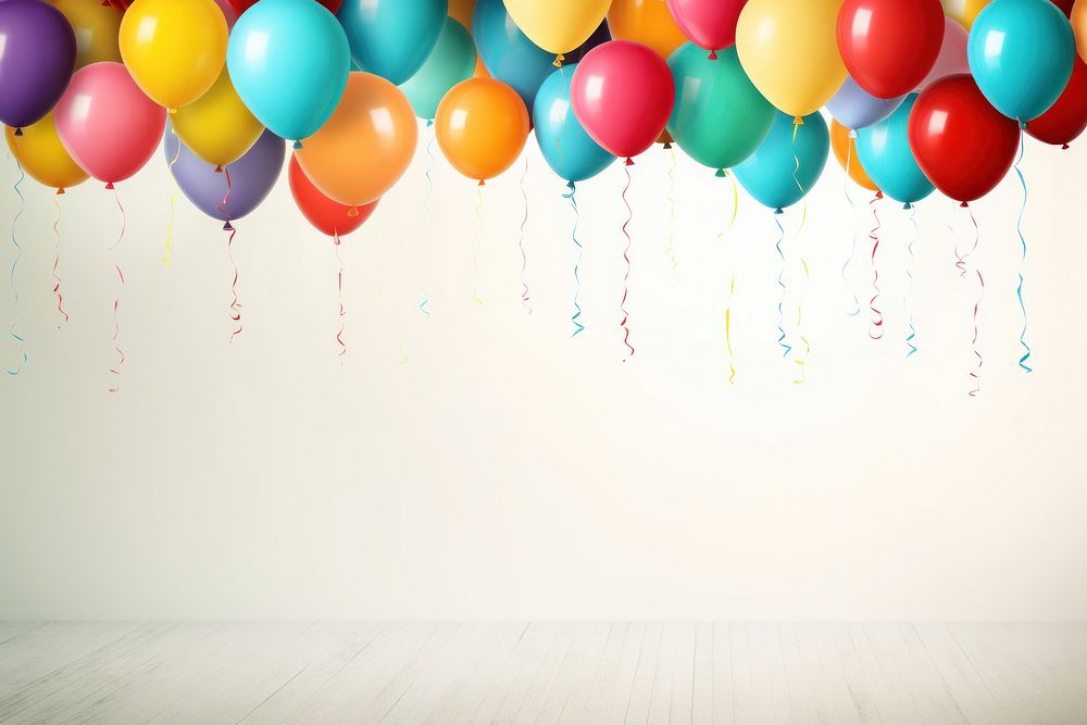 Birthday banner balloon celebration anniversary. AI generated Image by rawpixel.