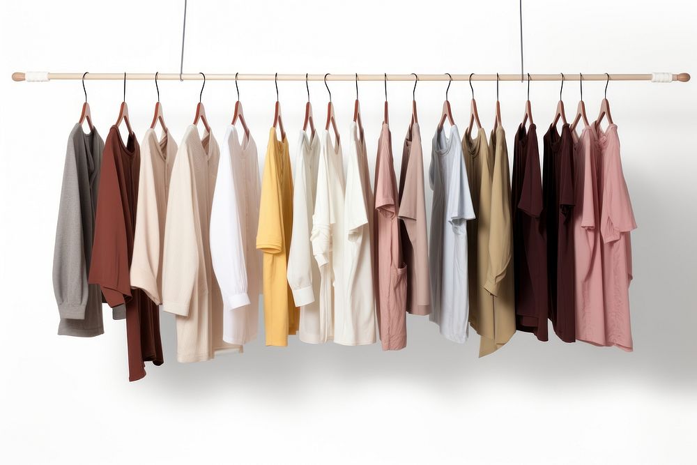 Clothing clothesline arrangement coathanger. AI generated Image by rawpixel.