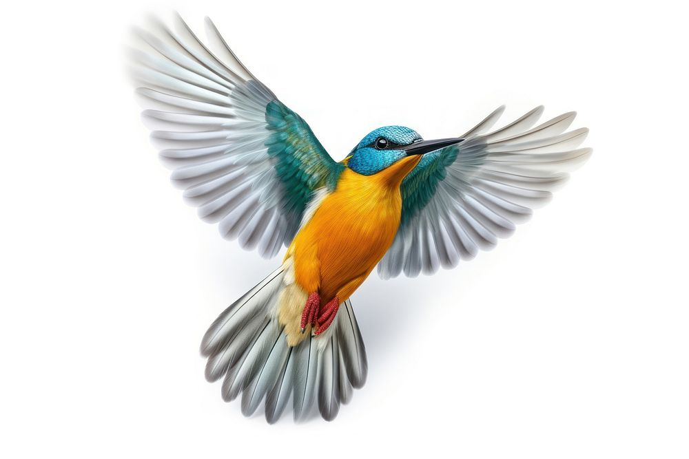 Common Kingfisher kingfisher animal flying. AI generated Image by rawpixel.