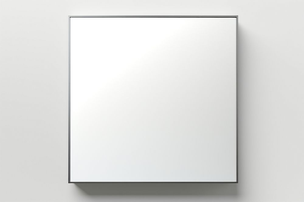 Bathroom mirror white white background simplicity. AI generated Image by rawpixel.