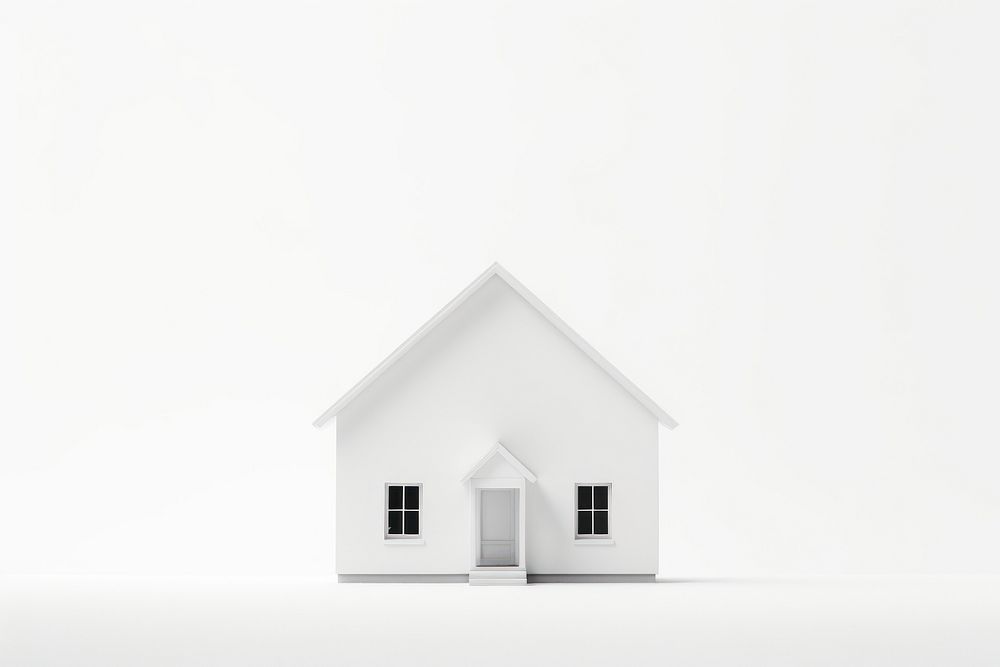 House white white background architecture. AI generated Image by rawpixel.
