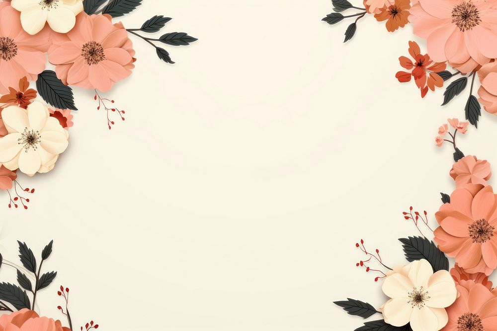 Floral pattern flower plant petal. AI generated Image by rawpixel.