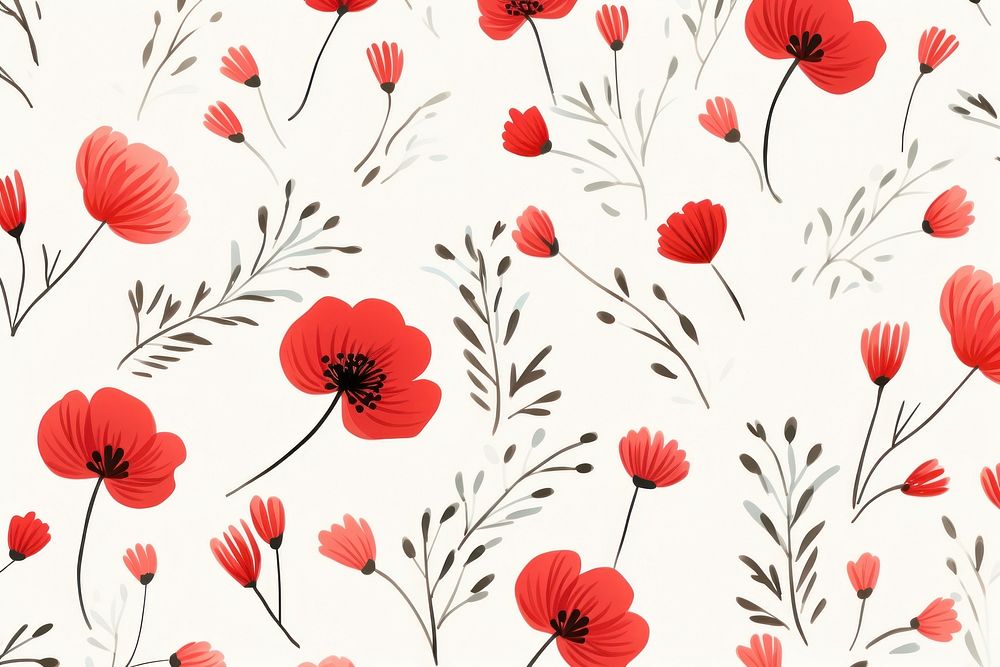 Floral pattern flower petal plant. AI generated Image by rawpixel.