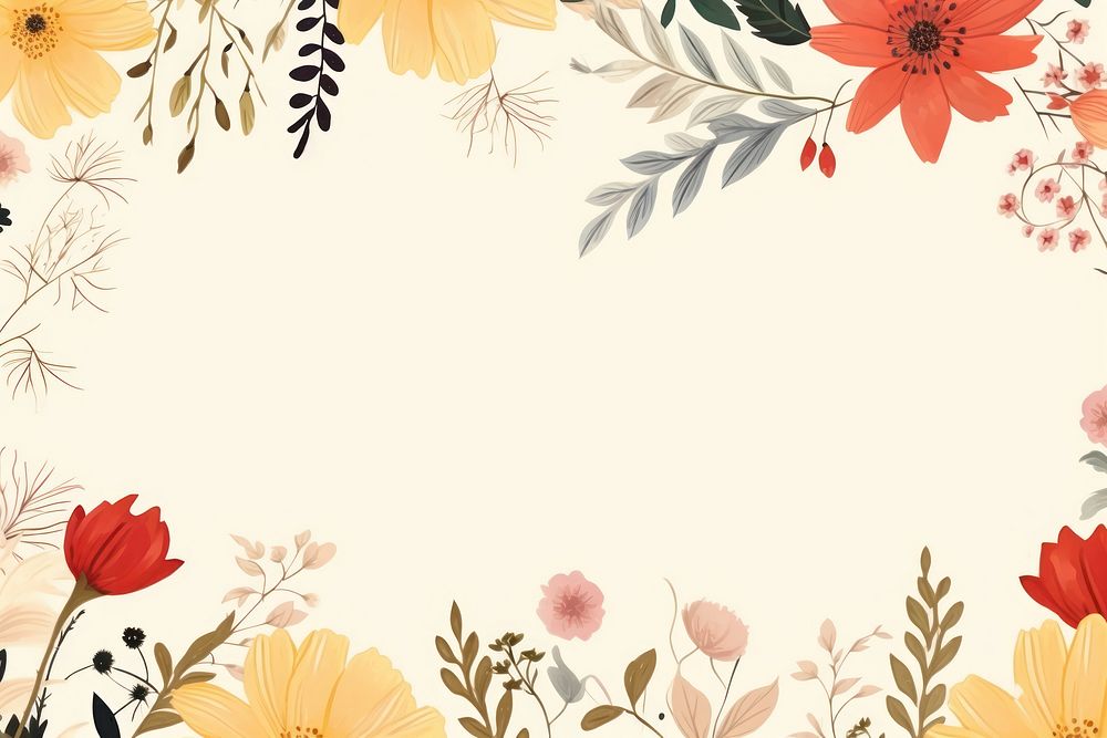 Floral pattern flower plant backgrounds. AI generated Image by rawpixel.